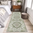 thumbnail image 4 of 2'x6' Rug Runners for Hallways Kitchen, Sage Green Boho Non Slip Entryway Beside Floor Carpet Runner, Vintage Abstract Art Ethnic Tribe Washable Laundry Room Bedroom Throw Rugs Mat for Family Pet, 4 of 8