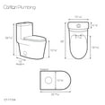 thumbnail image 6 of Fulton One-Piece Elongated Toilet Dual-Flush 1.1/1.6 gpf, 6 of 6
