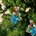 thumbnail image 4 of Christmas Tree Decorations, Christmas Ornaments, Red Berry and Pine Needle Christmas Pendants, 10-Pack Plastic Holiday Craft Props for Festive Box and Tree Decor, 4 of 7