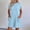 Light Blue, variant on Women's Romper Short Sleeve Jumpsuit with Pockets Solid Wide Leg Shorts Playsuits Ladies Summer Loose Lightweight Plain Daily Wear for Swim Beach Party Jumpsuits Light Blue M