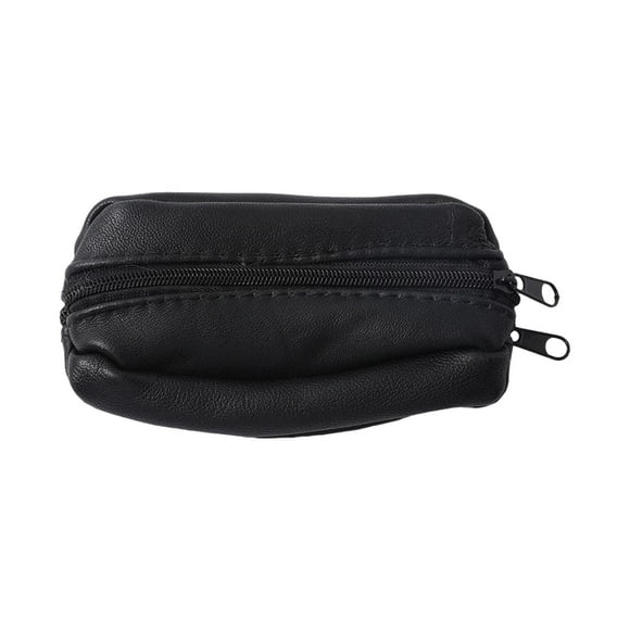 Estuche para llaves con monedero, de piel sintética, con anilla y pequeño bolsito para monedas.