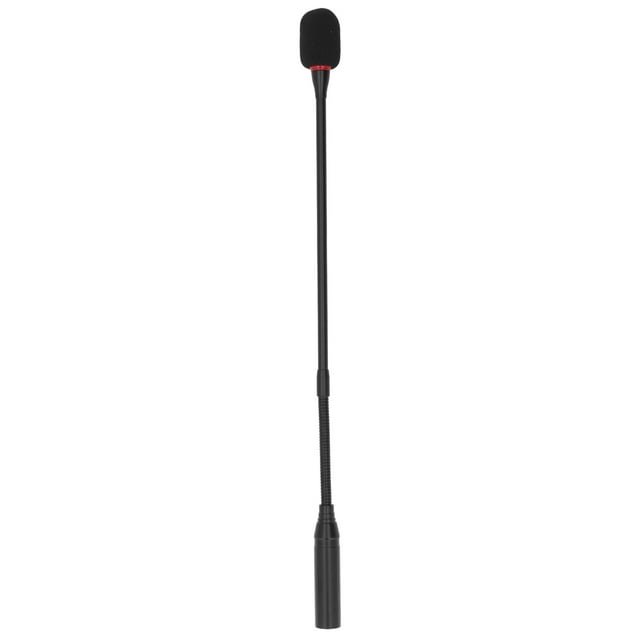 <p>Gooseneck Microphone, Plug In 3 Pin Aluminum Alloy Shell Noise Reduction Podium Microphones Black For Meeting Rooms For Government Lecture Halls</p>