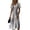 Blue, variant on Elegant Dresses for Women Wrap V Neck Sundress Short Sleeve Vacation Beach Dress Summer Casual A-Line Swing Dresses