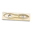 thumbnail image 4 of Molde de troquel de corte de cuero Regalo de bricolaje Plantilla de perforación resistente al desgaste Portátil Durable de madera para la fabricación Soledad molde de corte, 4 of 8