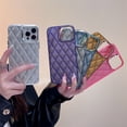 thumbnail image 4 of Rhombus iPhone14promax para teléfono móvil Apple 13 carcasa rígida 12 simple 11 personalidad creativa 15 color sólido femenino, 4 of 6