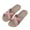 Pink, variant on Linen Cross-Strap Slide Sandals Unisex Breathable Non-slip Indoor Outdoor Slippers Summer Lightweight Footwear Black 37-38