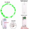 thumbnail image 5 of 2Pack Battery Fairy Lights, 6.6ft 20 LED Copper Wire String Ambiance Lighting for Home Bedroom Patio Camping Christmas Decoration, Green, 5 of 6