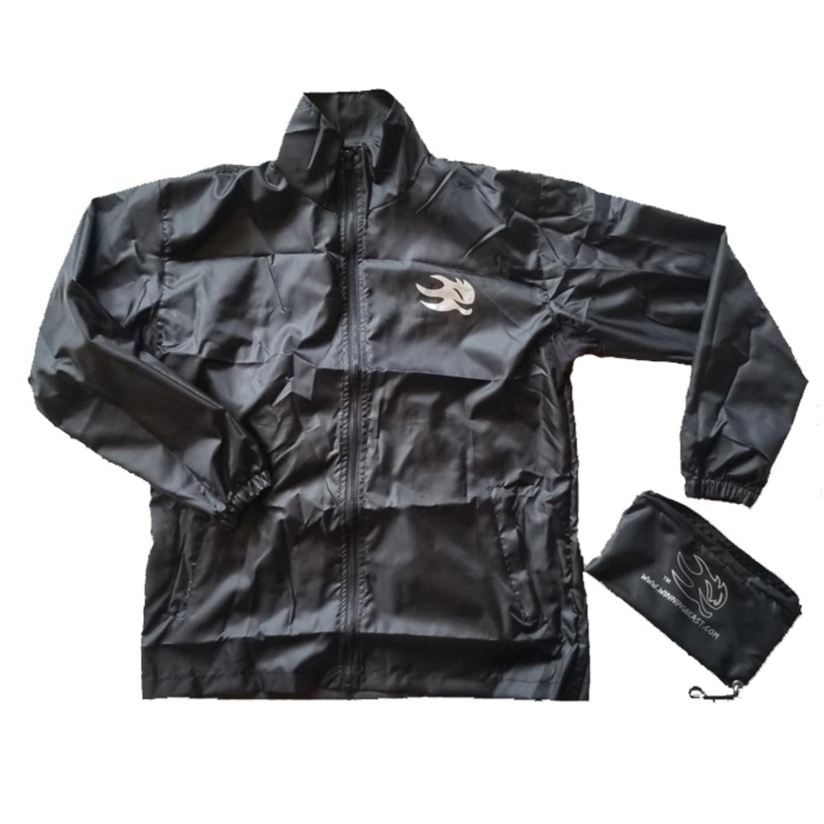 Unisex Rain Jacket with Storage Pouch 