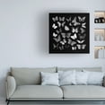 thumbnail image 2 of Canvas Wall Art - Tom Quartermaine 'Black and White Butterflies Square' Wall Art for Living Room, Bedroom, or Office DÃ©cor by Trademark Fine Art - 24 x 24 Inches, 2 of 4