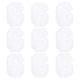 thumbnail image 1 of Parche bordado de número Uxcell de 2" número 6 (blanco, paquete de 9), 1 of 6
