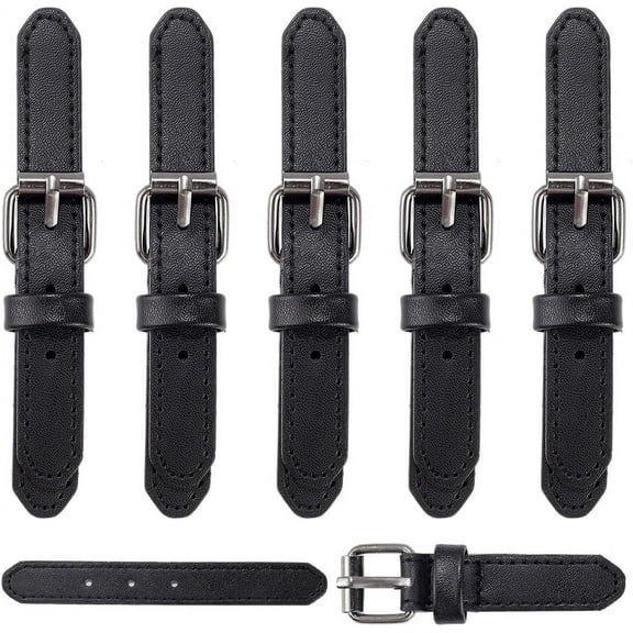 6 Sets Sew-On Coat Toggles Button Cloak Clasp Fasteners Black PU Leather Large Metal Coat Buttons Snap Buckle Replacement Clips Belt for Duffle Jacket Sewing Clothes Accessories DIY Crafts Black