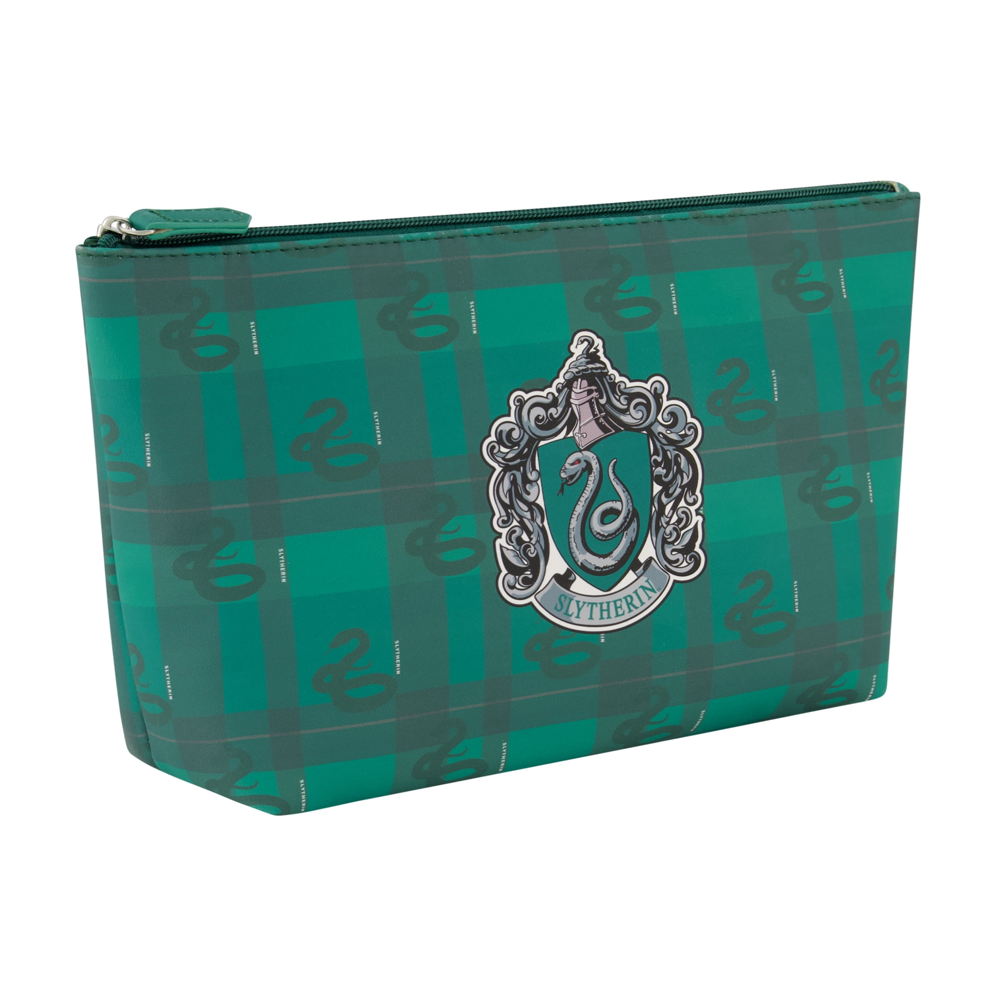 Harry Potter Travel Makeup Bag, Cosmetic Organizer Pouch for Women, Green