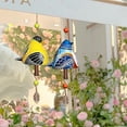 thumbnail image 4 of Handcrafted Ceramic Bird Wind Chimes for Garden, Patio, and Home Decor, 4 of 8