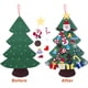 thumbnail image 3 of Yandls DiY Felt Christmas Tree Set with 24 ornaments, Kids Xmas Gifts, New Year Door Wall Hanging Decorations, 3 of 8