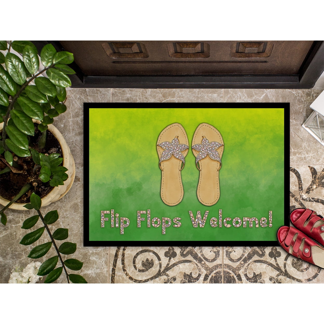 Flip Flops Welcome Door Mat