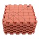 thumbnail image 2 of Estera De Bloqueo Para Tejer, Líneas De Cuadrícula Precisas, Tablero De Bloqueo Para Tejer De Color Rojo Ladrillo Entrelazado Para Manualidades, 2 of 7