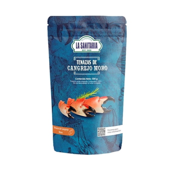 Tenazas de carngrejo moro Alimentos la Sanitaria 500 g congelado