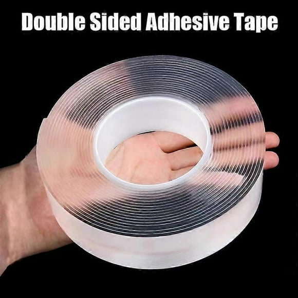 Double Sided Adhesive Tape Strong Transparent Nano Double Sided Sticky Tape Waterproof Reusable Wall Stickers Super Strong