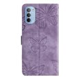 thumbnail image 2 of Compatible avec Motorola Moto G52/ G82 Étui Papillon Embossé avec Portefeuille et Support, 2 of 5