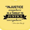 thumbnail image 4 of Inktastic Injustice Anywhere is a Threat to Justice Everywhere Martin Luther King Jr. Boys or Girls Baby Bib, 4 of 4
