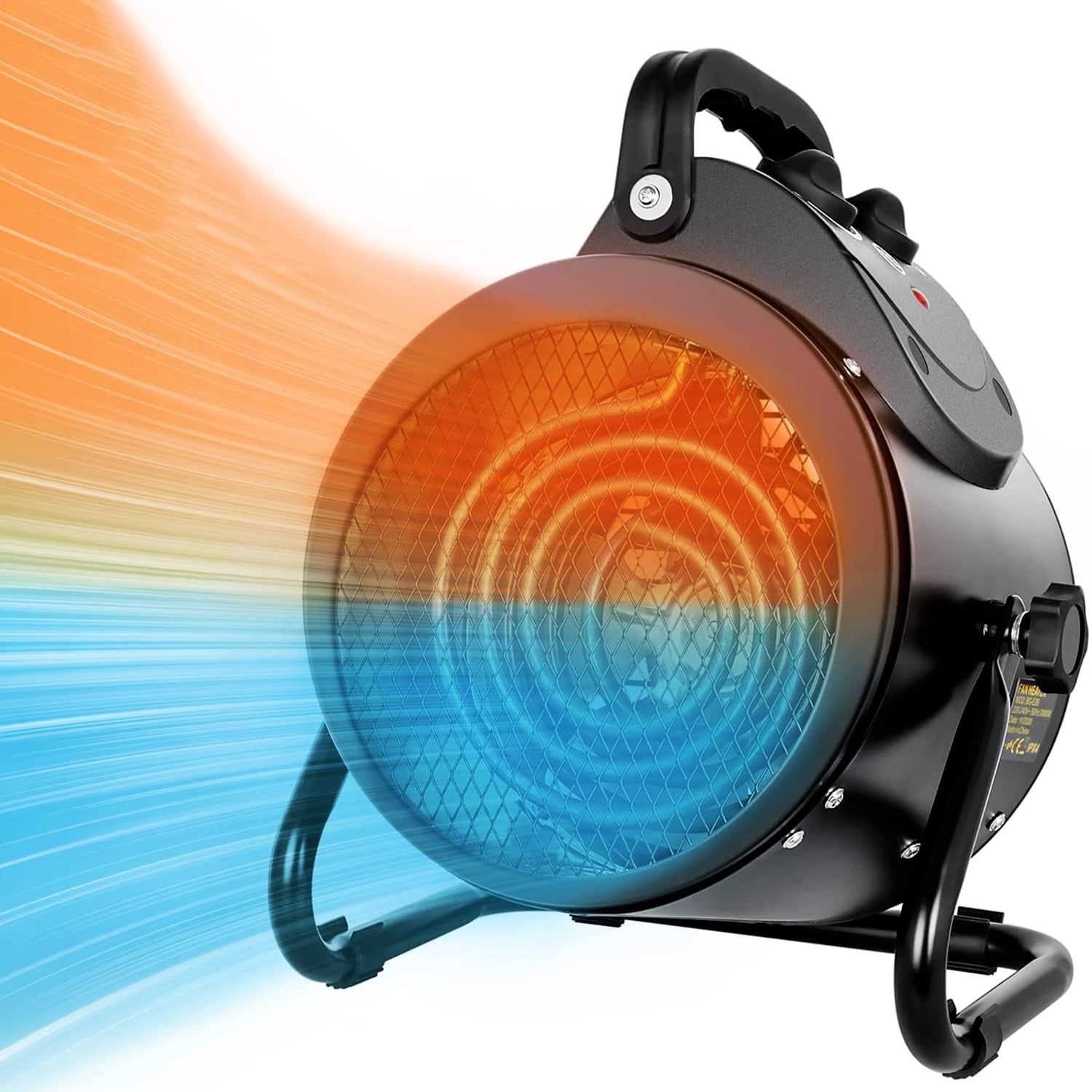 ZPL Electric Heater Fan for Greenhouse,Grow Tent, Workplace, Overheat