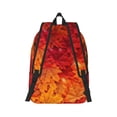 thumbnail image 2 of Naloa Autumn Leaf Canvas Backpack for Men Women Rucksack Casual Travel Daypack College Tote Satchel Bookbag for Teens-Small, 2 of 7