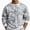 Gray, variant on HOMADLES Mens Crewneck Sweatshirt Graphic Big and Tall Print Pullover Tops Stretch Soft Casual Sweatshirts Gray Size XL