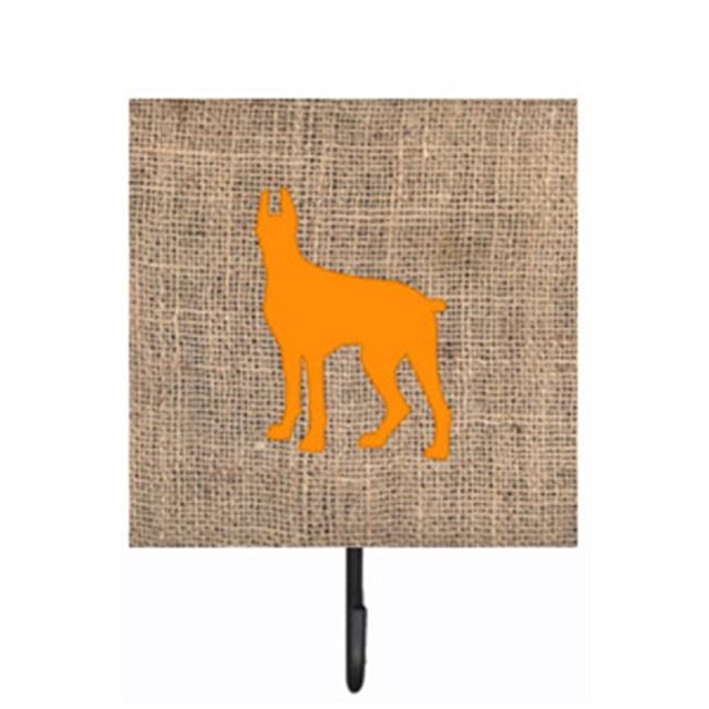 Porte-clés Ou Laisse en Toile de Jute et Orange