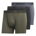 thumbnail image 1 of Trunk Underwear adidas Athletic Fit Olive S para hombre (paquete de 3), 1 of 9