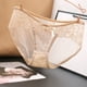 thumbnail image 2 of Braguitas triangulares de algodón con encaje transparente y sin costuras, de cintura baja, para mujer, muy sexys, con malla ultrafina, tallas M/L, 2 of 3