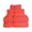 Orange, variant on Zero Twist 575 GSM 100% Combed Cotton Chevron Border 6-Piece Towel Set, 2 Bath, 2 Hand, 2 Face Coral