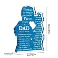 thumbnail image 3 of Adornos de contorno transparentes de acrílico para escritorio, ideales como regalo del Día del Padre y como adorno de escritorio para el cumpleaños del padre., 3 of 6