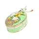 thumbnail image 5 of Joyero esmaltado con bisagras, organizador, decoración, artesanía, estilo retro, joyero Verde, 5 of 9
