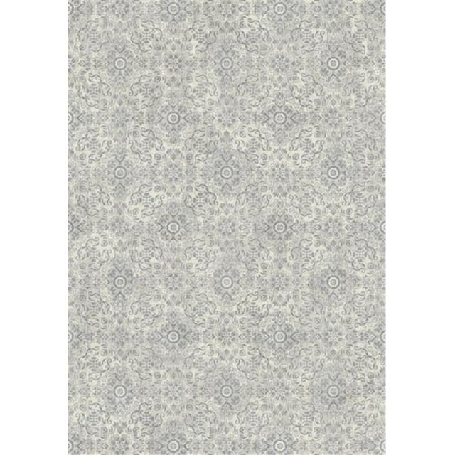Dynamic Rugs AN46571629646 Ancient Garden Rugs, Silver & Grey - 3.11 x 5.7 in.