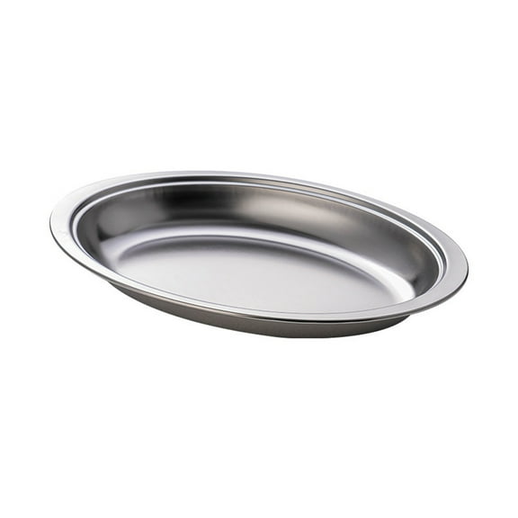 Steaming Fish Tray Stainless Steel Serving Plate Oval Shape Multifunctional for Home or Restaurant Use Silver/Gold