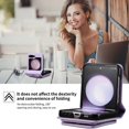 thumbnail image 3 of for Samsung Galaxy Z Flip 5 PU Leather Case, Luxury Shoulder Strap & Wristlet 3 Card Slots Magnetic Snap Shockproof Protective Elegant Phone Case Cover for Samsung Galaxy Z Flip 5, Purple, 3 of 8