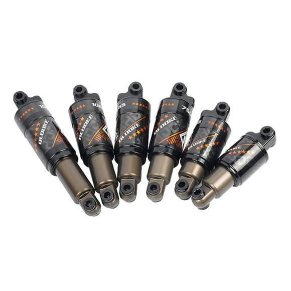 Shock Absorber Oil Spring Shock Absorber Mountain Bike Rear Shock Absorber Aluminium Alloy MTB Rear Absorber Suspension with Screws Kit 165mm (6.5'') x 43mm