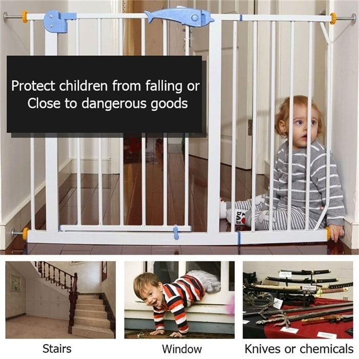 safety gate screw adjuster with locking nut