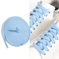 thumbnail image 2 of MOMOJIA Unisex Robusts Solid Color Flat Shoe Laces For Canvas Footwear Gym Use Multipurpose 120cm Length Polyester Shoestrings, 2 of 7