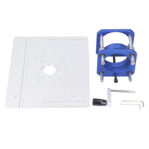 Elevador De Enrutador De Precisión, Placa De Inserción De Mesa De Enrutador Aleación De Aluminio Kit De Elevación De Enrutador De 0 A 54 Mm Base De Elevación De Placa De Inserción De Mesa Para Máquina