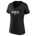 thumbnail image 2 of Women's Black Los Angeles Kings Active Edge V-Neck T-Shirt, 2 of 3