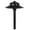 Black, variant on Stratum 12V Brass 2-Tier Light (9" Shade, 25" Tall) with 3W 2700K Warm White G4 LED Bulb for Low age Landscape Lighting on Outdoor Pathway, Walkway, Garden, Driveway or Patio