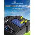 thumbnail image 3 of SET DE 2 LÁMPARAS LED COB RECARGABLES CON 6 MODOS PANEL SOLAR CARGADOR., 3 of 5