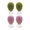 thumbnail image 1 of 4 piezas de ventosas faciales establecidas tazas de masaje de succión de aspiración tazas de ventosas para masajes para el muslo de muslo masaje de, 1 of 8