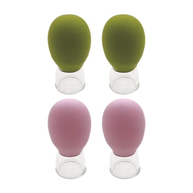 4 piezas de ventosas faciales establecidas tazas de masaje de succión de aspiración tazas de ventosas para masajes para el muslo de muslo masaje de
