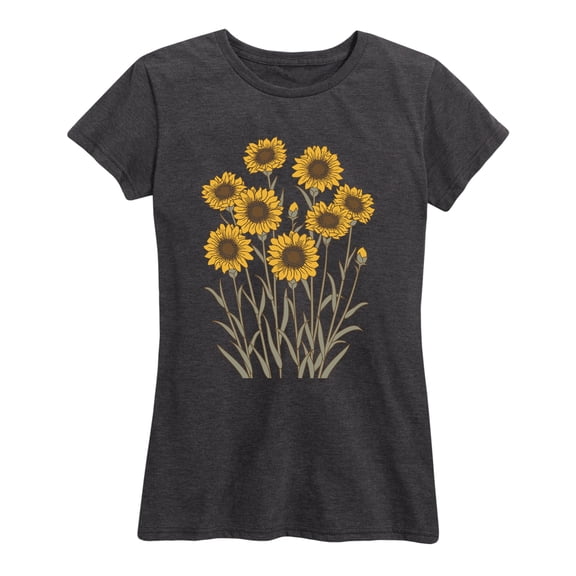 Instant Message - Sunflower Bunch Short Sleeve Graphic T-Shirt