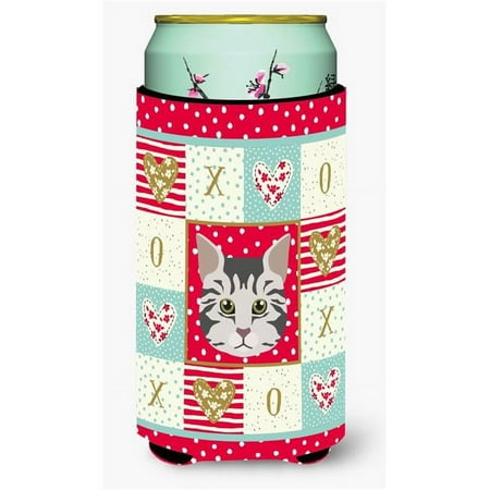 

American Bobtail Cat Tall Boy Beverage Insulator Hugger