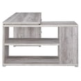 thumbnail image 4 of Pemberley Row Engineered Wood Gray/Silver L-Shaped Office Desk Reversible 60" x 47.25" x 29.5", 4 of 8