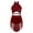 Burgundy, variant on Lyrical Dance Dress for Girls Front Cutout Dance Leotard Dress Figure Ice Skating Dress Dancewear Green 6