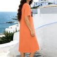 thumbnail image 6 of FAWUUDO Women's Plus Size Short Nightgown Short Sleeve Round Neck Pjs Dresses Fourth of July Chest Print Loose Casual Night Dresses, 6 of 6